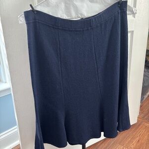 Navy blue St John skirt